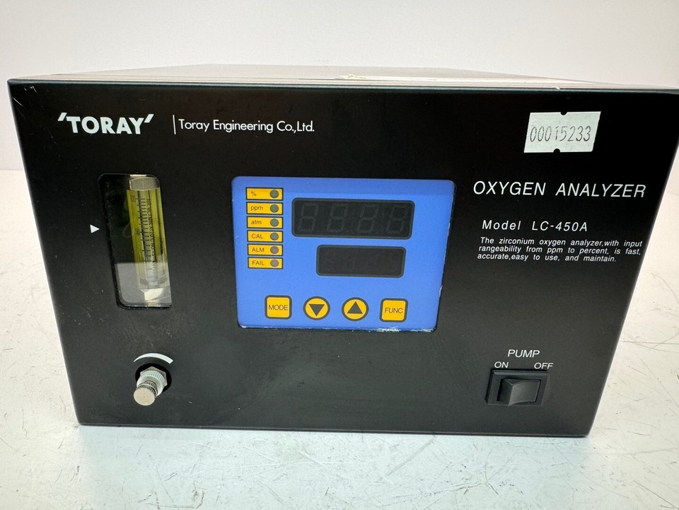 Toray O2 Analyzer Toray Engineering LC-450A OXYGEN ANALYZER FedEx Power-On Tested Used | eBay