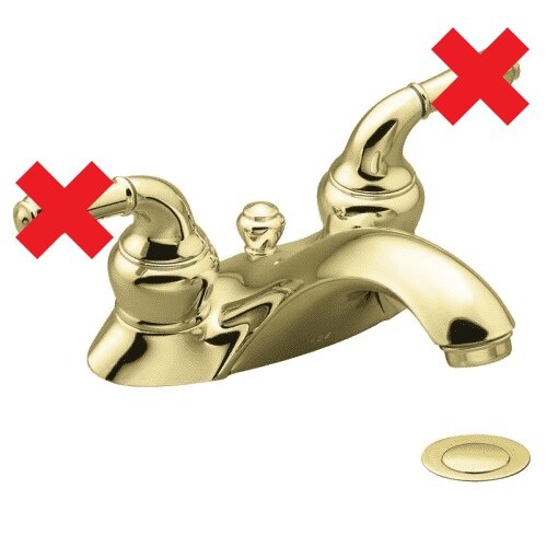 Moen 4550p Monticello Polished Brass Lavatory Faucet For Sale Online Ebay