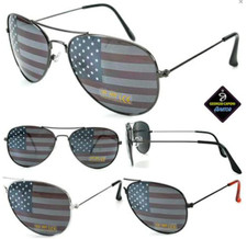 2 AVAITOR AMERICAN FLAG SUNGLASSES new novelty FASHION EYEWEAR glasses SUN304