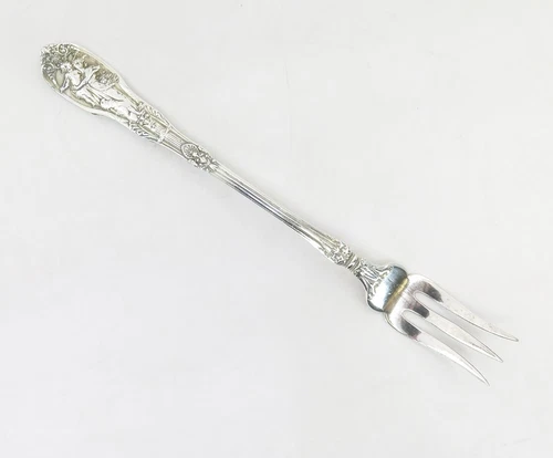 Gorham Sterling Silver Mythologique c1894 Oyster Fork 6" (Monogrammed, No Beads)