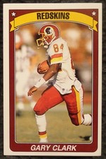 1990 Panini Sticker - Gary Clark - Redskins - James Madison alumni..NM