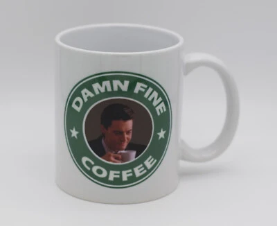FIDELITEES 2 X 'Damn Fine Coffee' Agent Cooper Twin Peaks Inspired Coffee Mugs