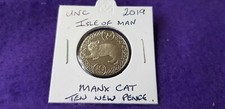 @@@  A SUPERB UNC 2019 ISLE OF MAN MANX CAT TEN PENCE @@@ 