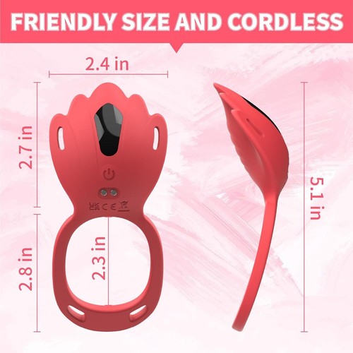 Wearable Panty Vibrator Penis Ring Clitoral Stimulator Couple Adult Sex Toys - Picture 5 of 7