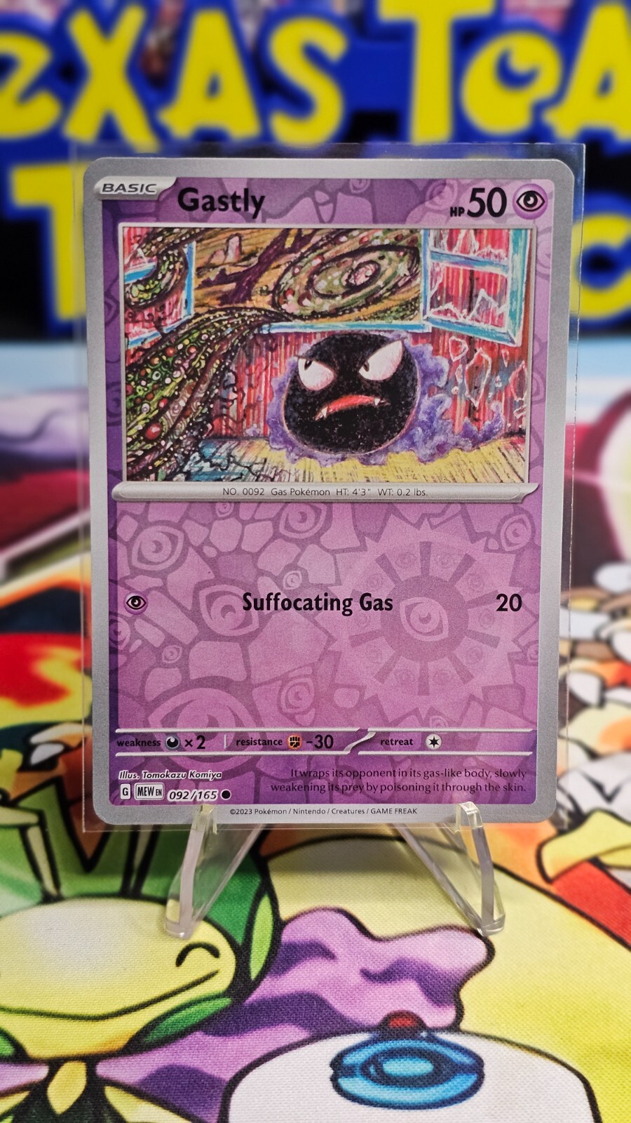 Gastly 092/165 Reverse Holo Scarlet & Violet 151 Pokemon TCG NM/M