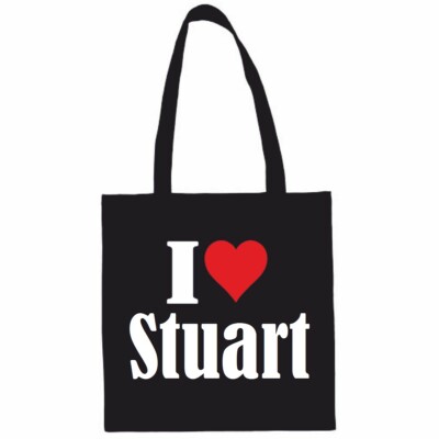 Tasche Beutel Baumwolltasche I Love Stuart Geburtstag Geschenk Valentinstag Oste