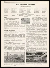 1922 Barrett Co. New York Carbosota Liquid Creosote Wood Preservative Print Ad