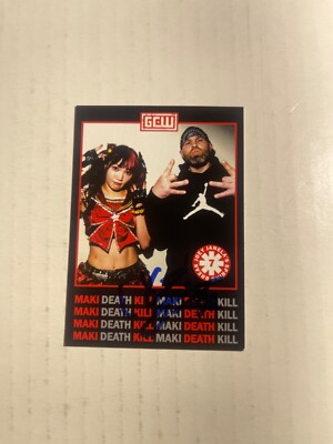 MAKI ITOH Signed Card AEW NJPW Wrestling Cutest in the World | eBay