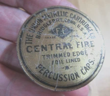 EMPTY Union Metallic Cartridge Co  UMC Central Fire Percussion Caps (W18)