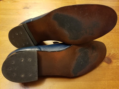 Vtg, Lazy Bones, Leather, Indigo Blue, Tasseled, Loafers (Size 8.5C) - 第 10/11 張圖片