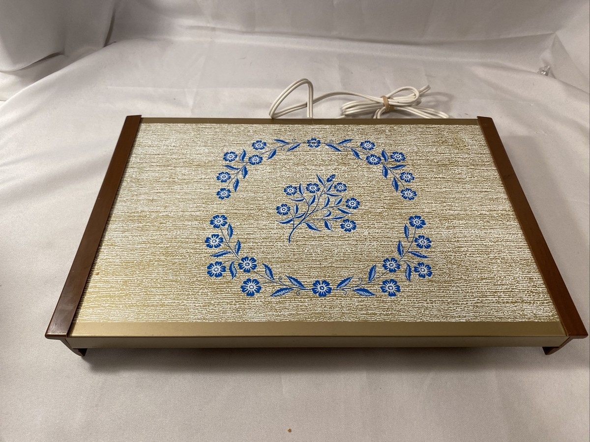 Vintage Corning Ware Blue Cornflower Electric Warm-O-Tray Warmer