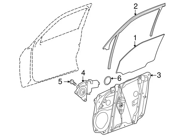 OE 2129066802 Mercedes Benz SLS AMG SLS AMG GT 2011-2015 Front Left Window Motor