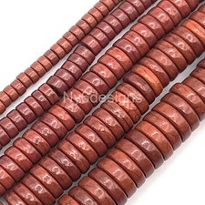 Brown Howlite Turquoise Heishi Bead 15" 4mm 6mm 8mm 10mm 12mm for Jewelry Making