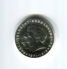 DDR 20 Mark 1971 Liebknecht + Luxemburg Silber (M7003)