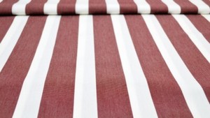 GP 7,18 Euro/qm Markisenstoff Meterware gestreift weiß bordeaux