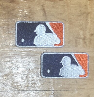 Lot of Two (2) Detroit Tigers Baseball Iron On Logo Jersey Patch 1.75 X 1 