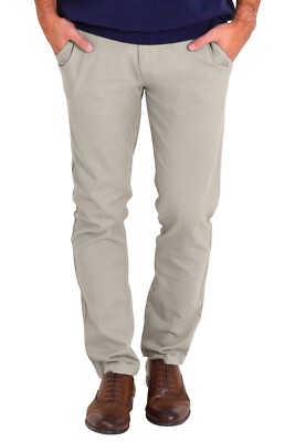 Mens Chino Stretch Pants Slim Fit Casual Cotton Skinny Trouser Dress Pants 30-40