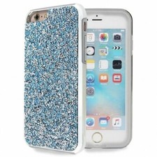 Dual Layer Bling Glitter Rubber Case Cover for iPhone 7 Plus, 8 Plus BLUE
