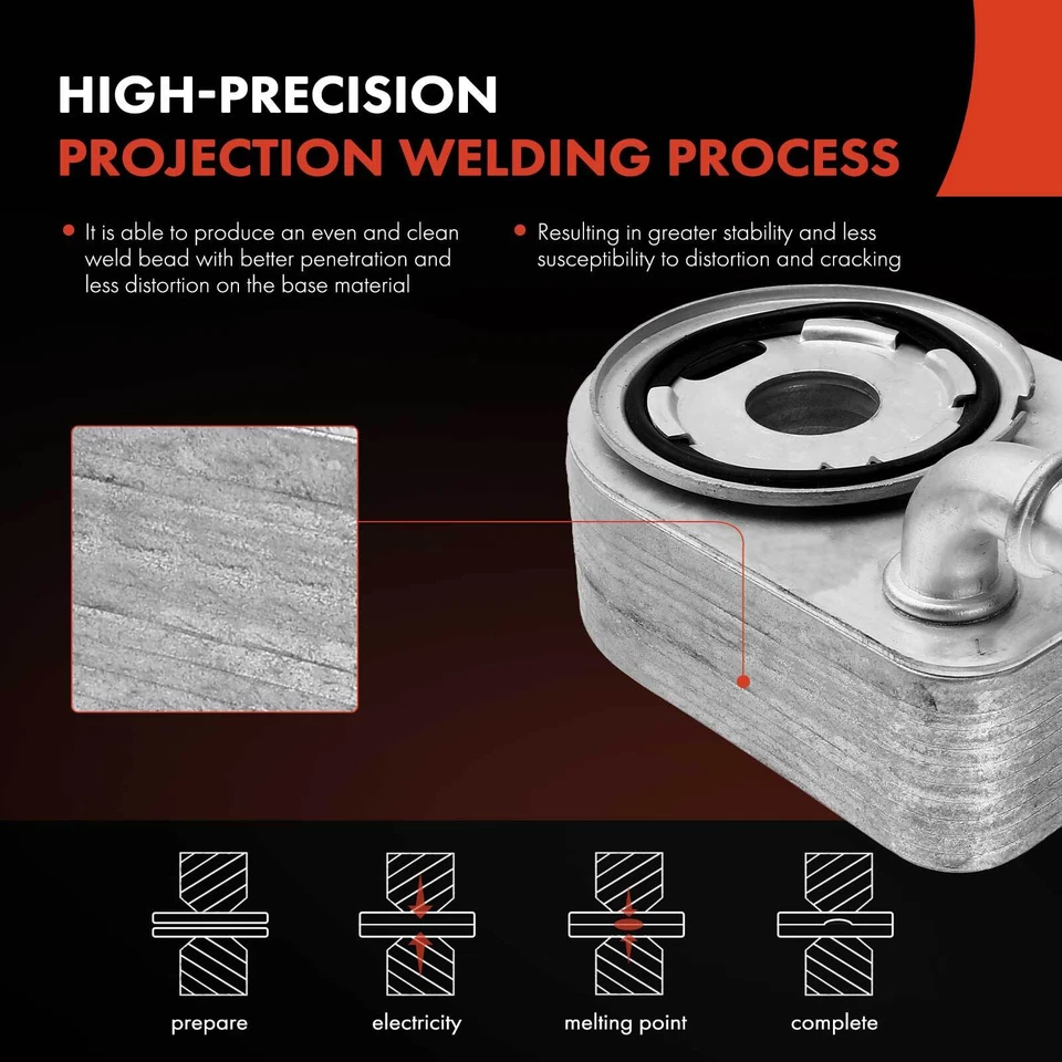 Engine Oil Cooler for Chrysler 200 2011-2014 Dodge Avenger Caliber Jeep Compass - Image 4 of 4