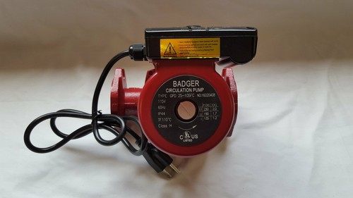 3 speed Circulating Pump with Cord 34 GPM to use with outdoor furnaces, hot wate