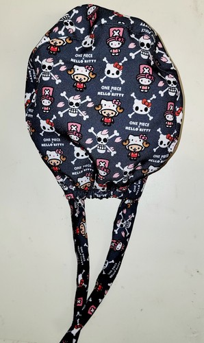 HELLO KITTY X ONE PIECE SMASHUP MEDICAL NURSE SCRUB CAP (2 SIZE SELECTION) - Picture 4 of 6