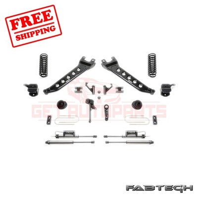 FABTECH 7'' Radius Arm Sys w/Coil Springs & Front& Rear Shocks for Ram 3500 13-17