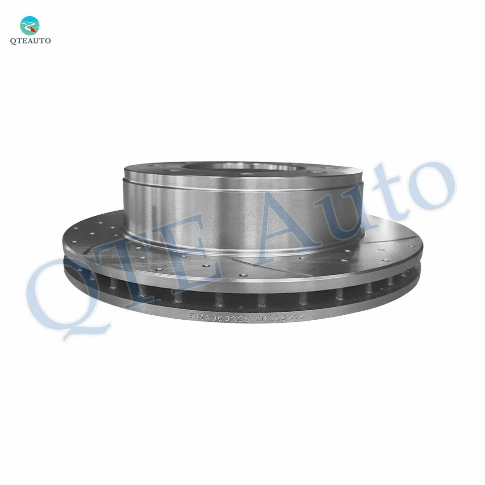 Rotores de disco de freno ranurados perforados traseros 330 mm para base Hummer H2 2004-2009 Foto 2 de 4