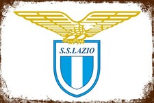 Blechschild S.S. LAZIO ROM 30 x 20 cm Metalls...
