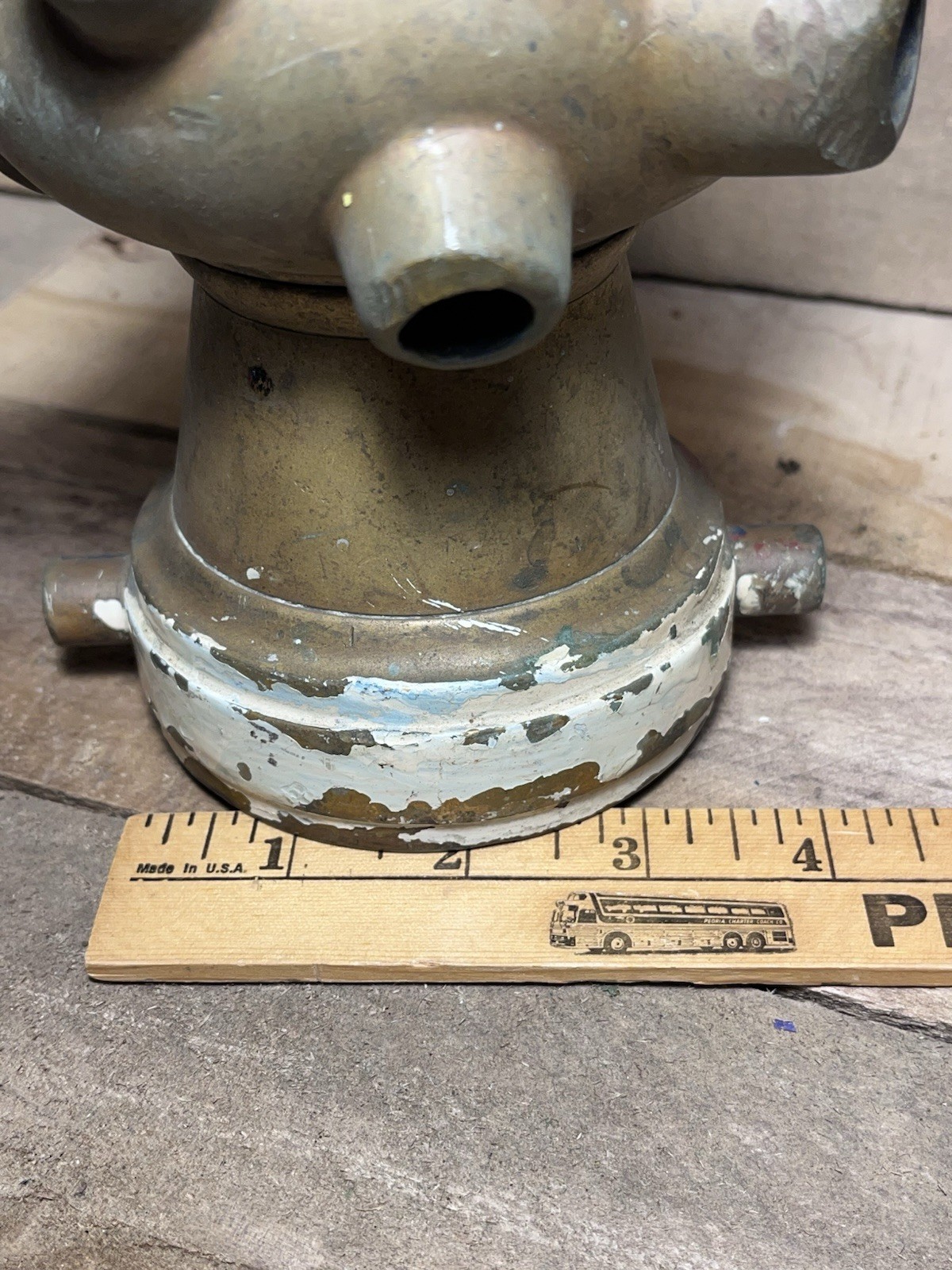 Vintage Brass Bresnan Cellar Distributor Fire Hose 3” Nozzle Basement