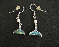 Whale Tail Fin Earrings