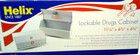 Helix Lockable Prescription Drug Cabinet- Key Lock 11.25x 4.75x 4.75 Steel  1026