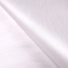 Premium Faux Silk Dupioni Fabric Arctic White 58" by the Yard Poly Shantung