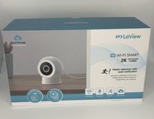 Set of 4 LaView Indoor/Outdoor 2K HD Smart Security Video Cameras w/ 2 Way Audio