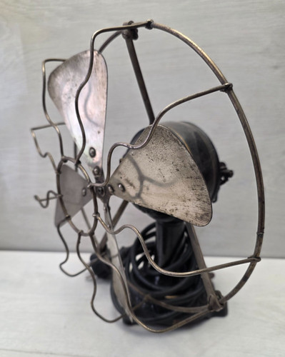 Antique Marelli Solid Metal 1945 Fan Air Blower Rotary Fan Working 1910-1915