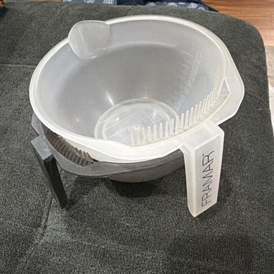 Framar & Diane Plastic Round Strainer Set, Clear & Gray, 2 Pieces