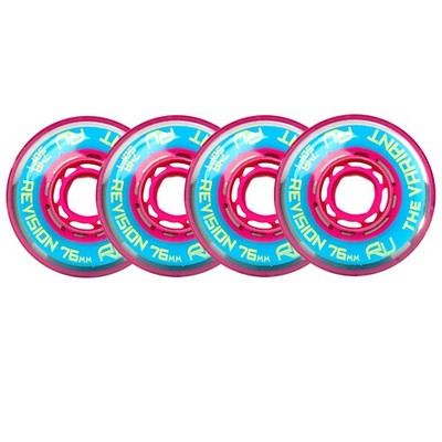 Revision Roller Hockey Wheels Indoor Variant 4-Pack (Choose Size/Hardness)