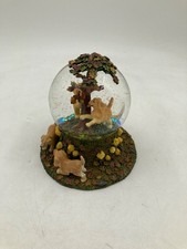 VINTAGE 2003 LENOX A GOLDEN AUTUMN SNOW GLOBE RETRIVER PUPPY DOGS