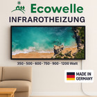 Infrarotheizung BWARE Elektroheizung Wandheizung mit Bild energiesparend Ecowell