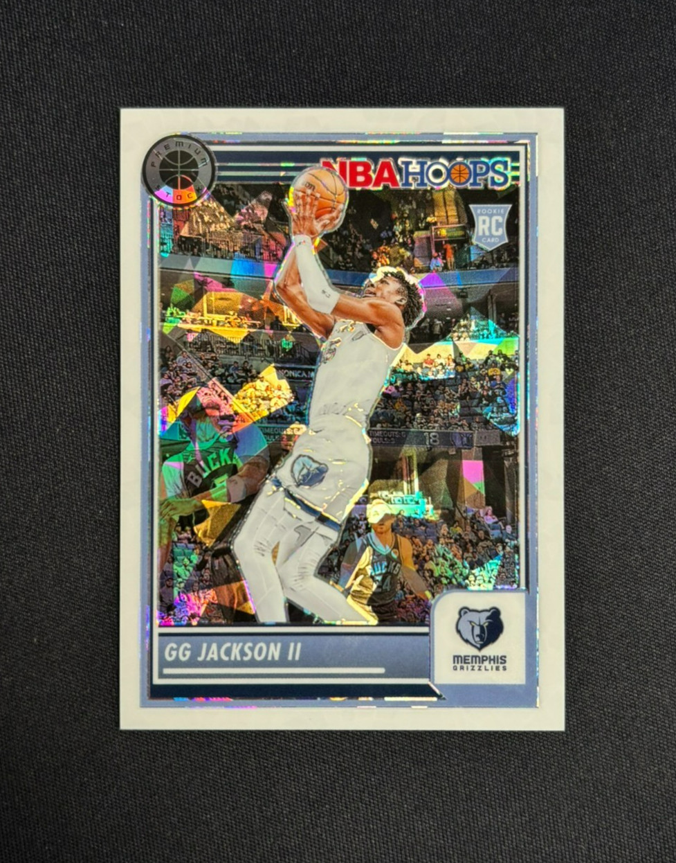 2023-24 Panini NBA Hoops Premium GG Jackson II White Ice Prizm /25 #43 RC