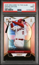 2025 TOPPS WELCOME TO THE CLUB 3X MVP PINK FOIL #2 SHOHEI OHTANI 12/125 PSA 9