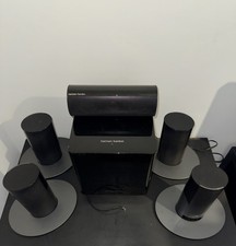 Harman Kardon HK200 Subwoofer Speaker 5.1 Surround w/ Cables and Bottom Plates