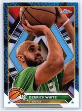 DERRICK WHITE - 2023-24 Topps Chrome #141 - Blue Basketball Refractor - Celtics