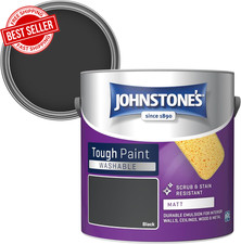 Matt Finish Emulsion Paint Washable 2.5L White Highly Durable Stain Resistant