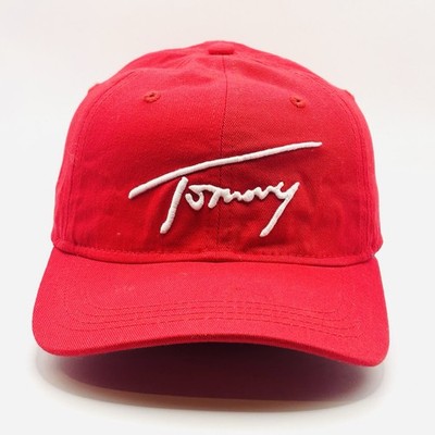 Authentic  Tommy  Tommy Hilfiger Signature Red Hat/Cap Adjustable