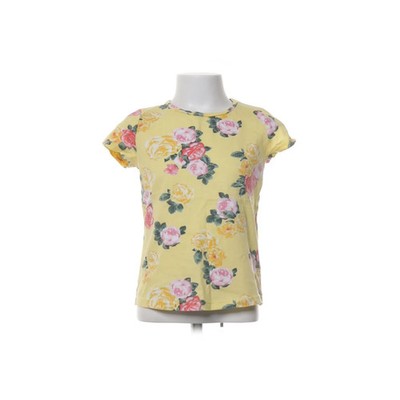 H&M, T-shirt, Größe: 110/116, Gelb/Pink/Mehrfarbig, Baumwolle, Blumen #PYy