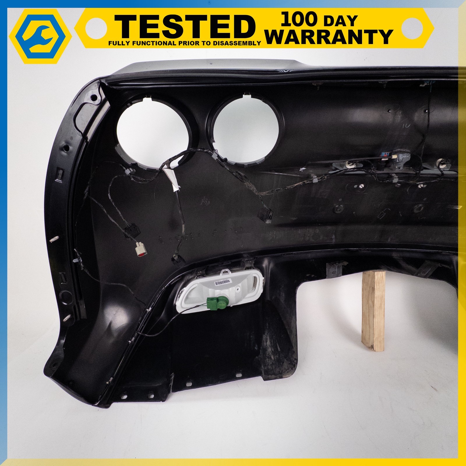 06-13 CORVETTE C6 GRAND SPORT Z06 REAR BUMPER COVER PANEL HARNESS BLACK OEM