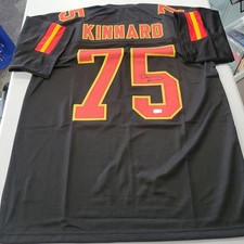 Autographed Darian Kinnard Beckett COA Kansas City Chiefs Jersey Signed Auto NFL