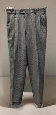 Austin Reed Gray Houndstooth Dress Pants 32X30 Pleated Lined Classic Fit