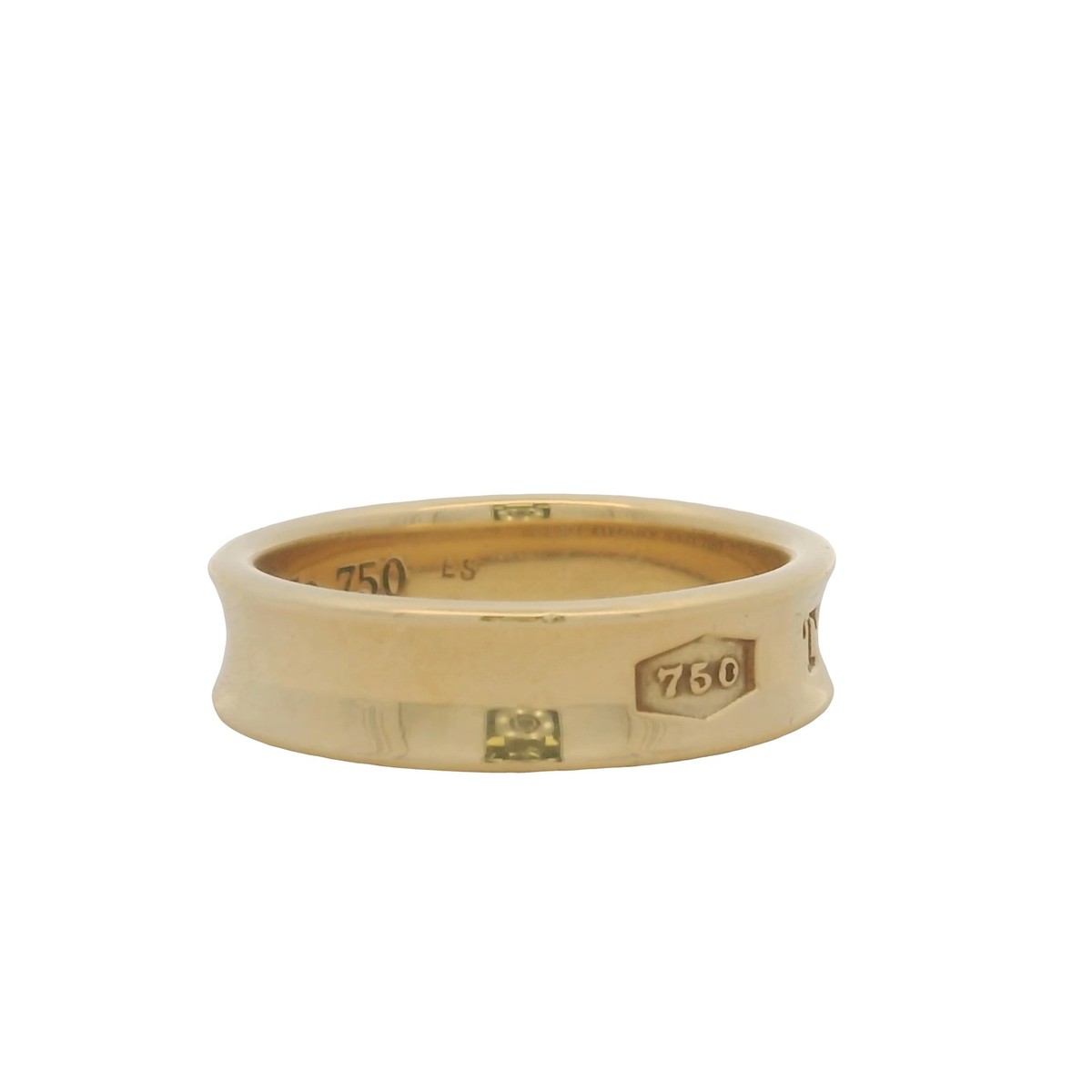 Vintage 1997 Tiffany & Co Solid 18kt Yellow Gold 1837 6mm Ring