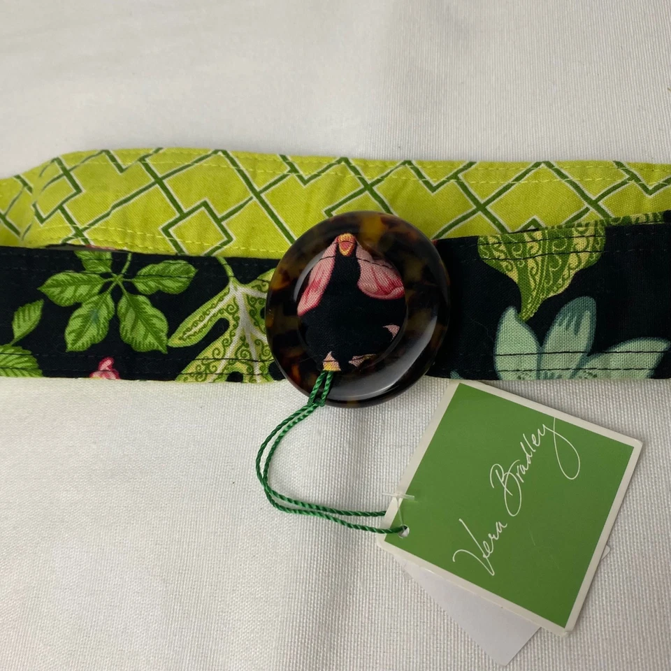 Vera Bradley Botanica Cinturón Reversible Mujer Ajustable Hebilla Tortuga Nuevo Foto 4 de 4